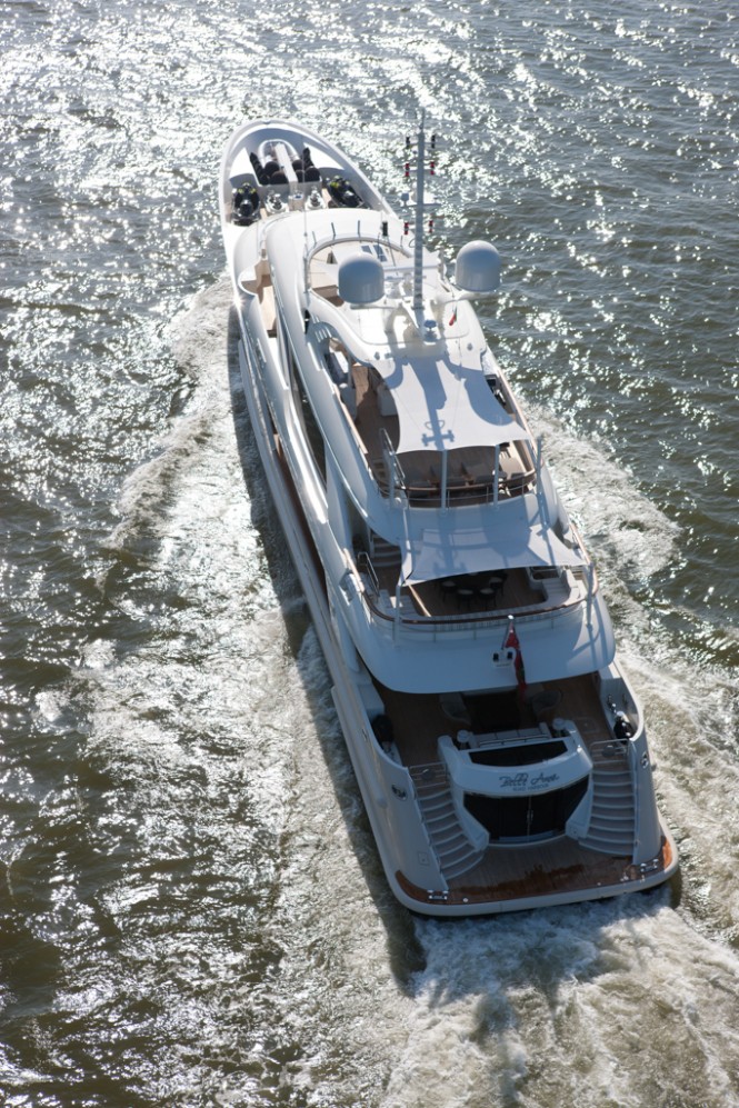 BELLE ANNA Yacht from above
