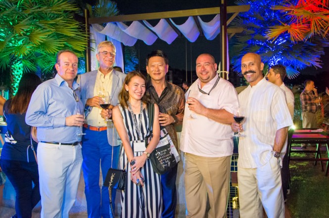 Cocktail party at the RPM villa