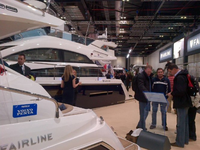 Fairline Boats at the 2014 London Boat Show