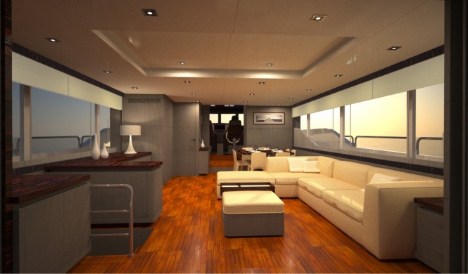 First Oceanic 90' Yacht - Main Saloon