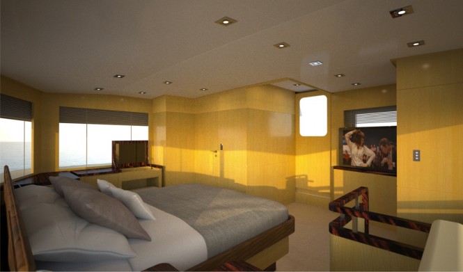 First Oceanic 90' superyacht - Owners Cabin