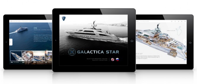 Heesen superyacht Galactica Star iPad App - Photo credits to James Tredray