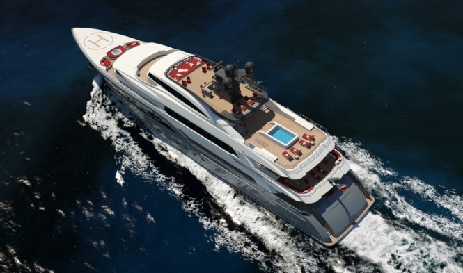 Hull C04 Yacht from above