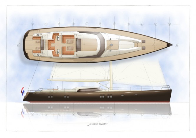 Jongert 3200P Yacht - Profile deck
