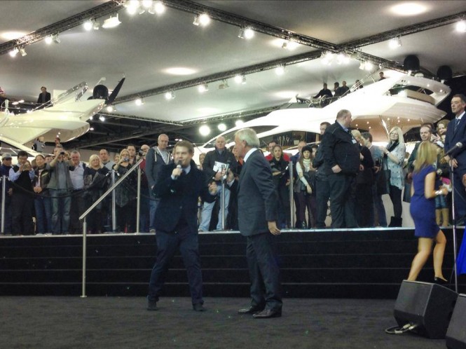 Launch of Sunseeker 75 Yacht during the London Boat Show 2014 Launch of Sunseeker 75 Yacht during the London Boat Show 2014
