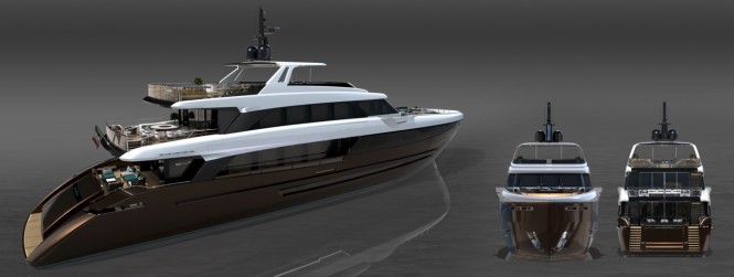 Luxury motor yacht BWA 41 concept
