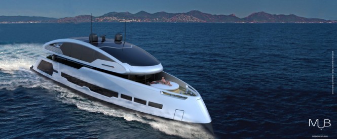 Luxury motor yacht Su-36 concept