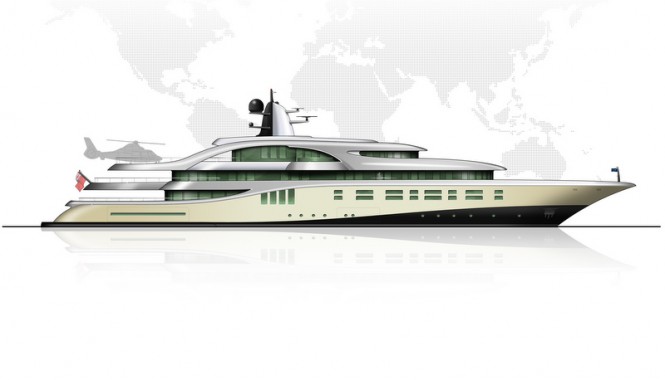 Luxury motor yacht Z10 concept - Profile