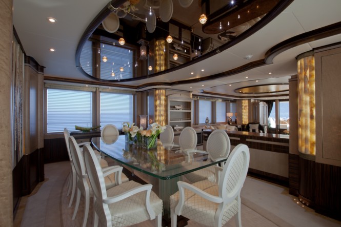 Luxury super yacht Belle Anna - Dining