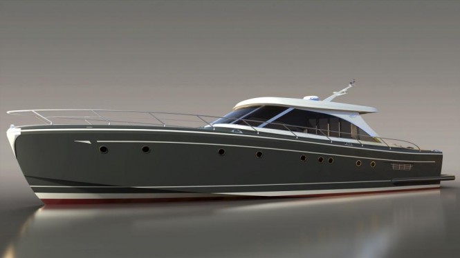 Luxury yacht Gelyce 80 - side view