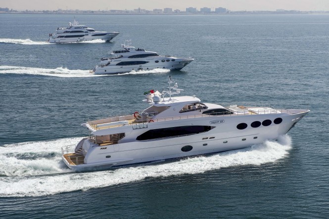 Majesty Yachts sailing along the UAE Coastline