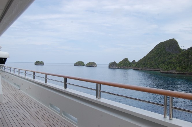 Miscol Papua from aboard a superyacht