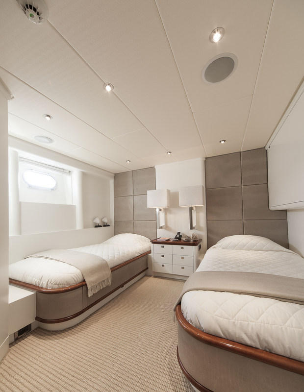 Motor yacht Life Saga - Guest Cabin - Photo by Giovanni Malgarini