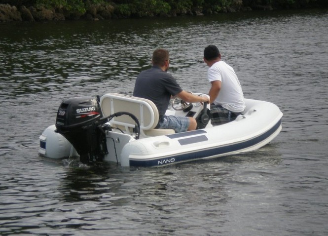 Nano 10 luxury yacht tender - aft view Nano 10 luxury yacht tender - aft view