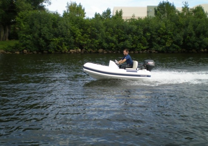 Nano 10 superyacht tender at full speed Nano 10 superyacht tender at full speed
