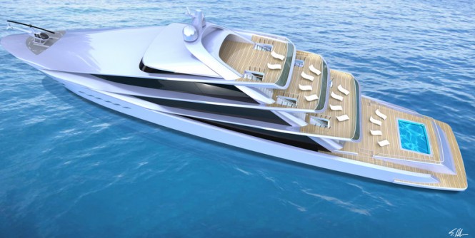 SPIRA Yacht Concept Design from above