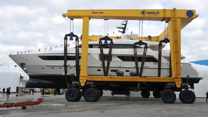 Sanlorenzo SD122 superyacht Alchemist Too at launch