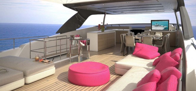 Sanlorenzo luxury yacht SL104-592 - Flybridge
