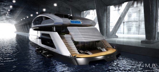 Su-36 Yacht Concept - aft view