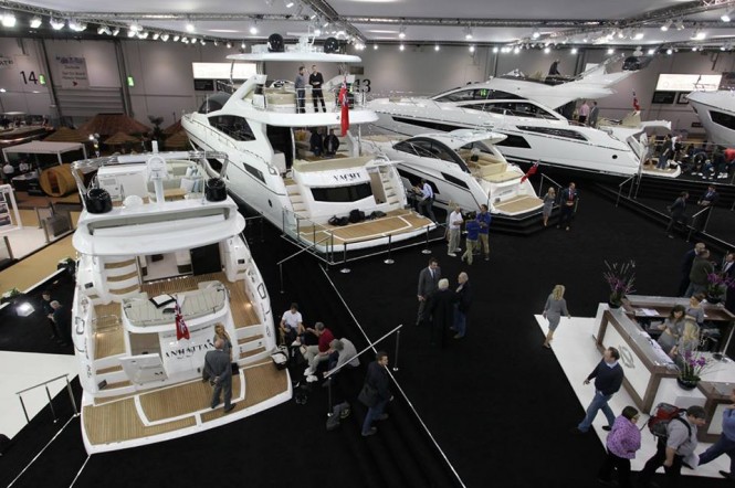 Sunseeker Yachts at the 2014 London Boat Show