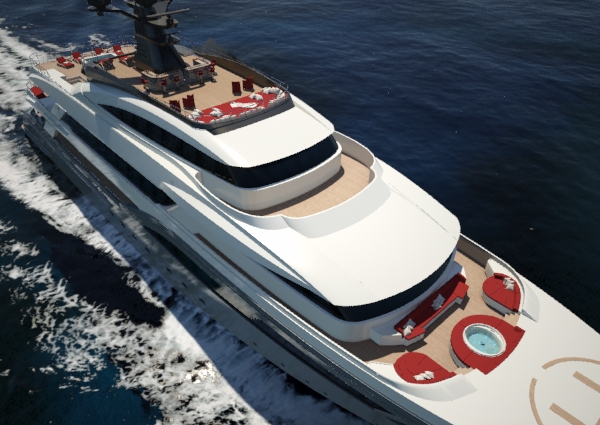 Superyacht Hull C04 from above