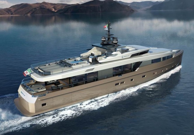 Superyacht Impero 37 RPH - aft view