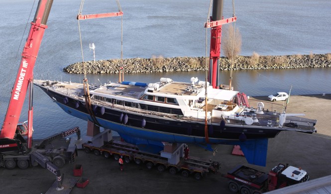 Tamer II Yacht from above