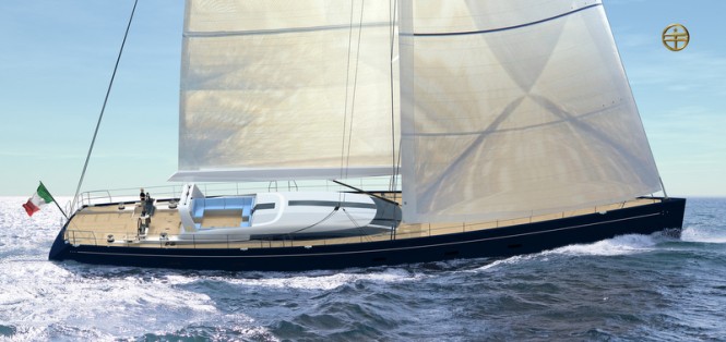 38m superyacht Hull C.2130 by Perini Navi