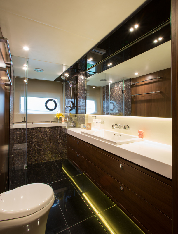 Princess luxury yacht S72 - Owners Bathroom