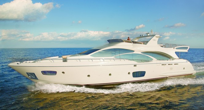 Superyacht Azimut 95 - one of six luxury yachts being displayed at the 2014 Kuwait Yacht Show