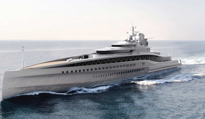 145m Fincantieri superyacht Fortissimo concept designed by Ken Freivokh