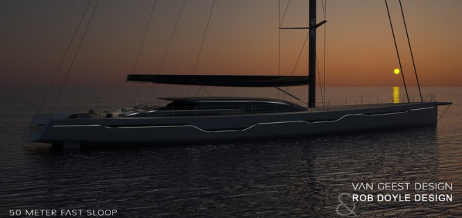 50m Van Geest and Rob Doyle superyacht concept