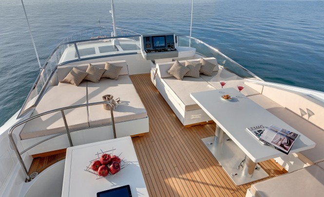 Aboard Mangusta 110 Yacht