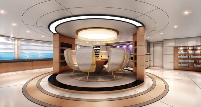 Austin Yacht Concept - Rotating floor in the main saloon