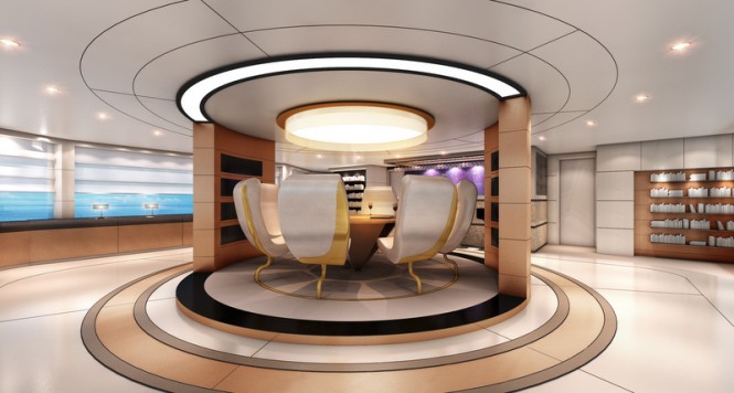 Austin Yacht Concept - Rotating floor in the main saloon