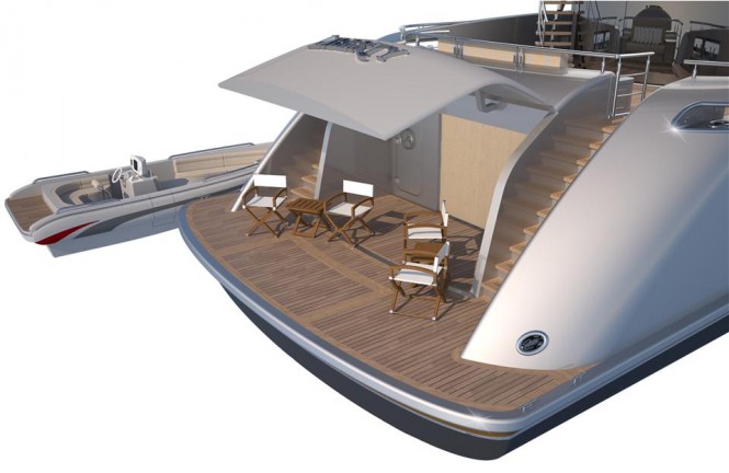Burger 144 superyacht concept - swim platform