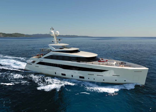 Luxury motor yacht Project SF40 - side view