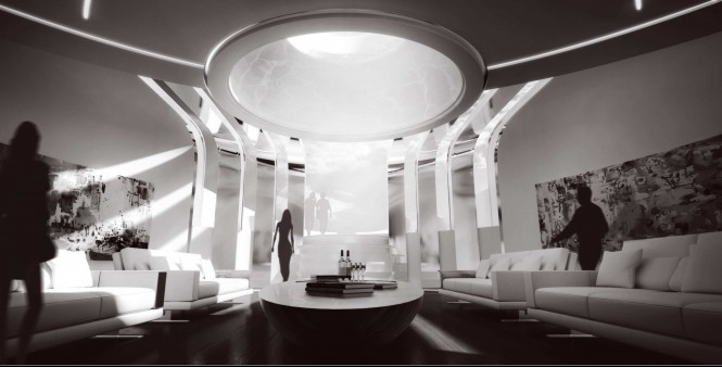Luxury yacht Fortissimo concept - Interior