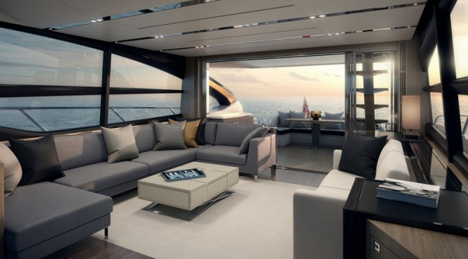 Luxury yacht S72 by Princess - Interior