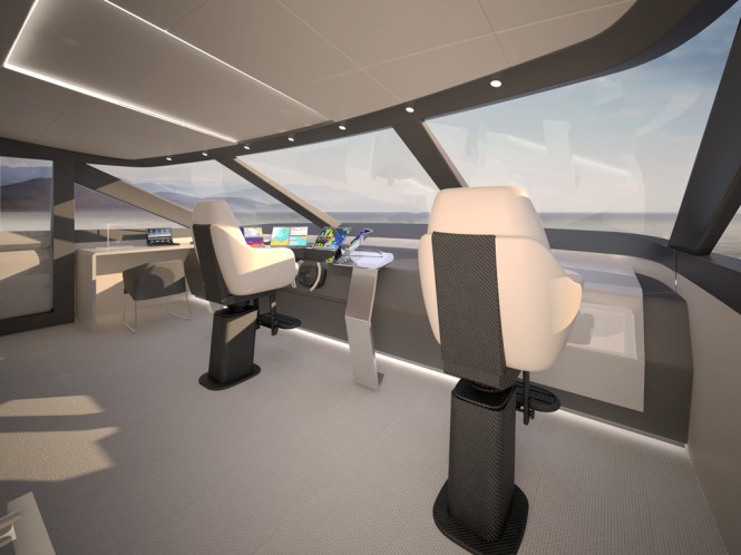 Luxury yacht Wider 150 - Wheelhouse