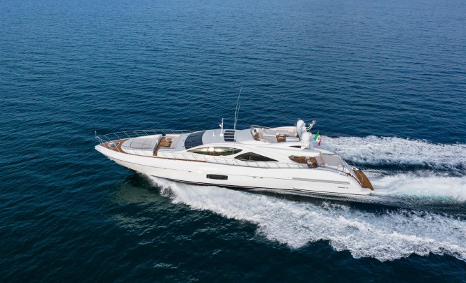 Mangusta 110 Yacht from above
