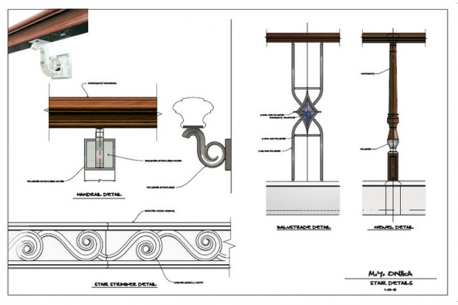 ONIKA superyacht - Stair details ONIKA superyacht - Stair details
