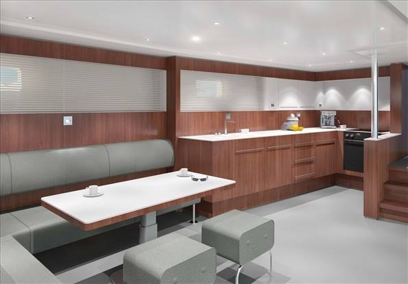 Project YXT One Yacht - Galley
