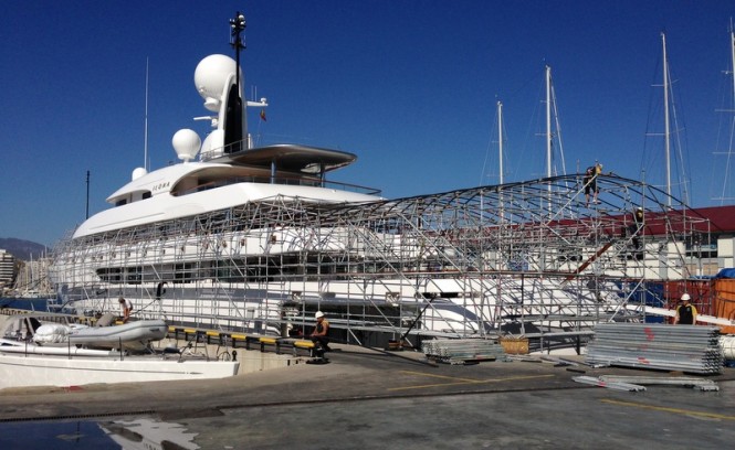 STP working on the refit of luxury motor yacht Ilona