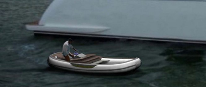 TenderIsland by Green Yachts used as a luxury yacht tender