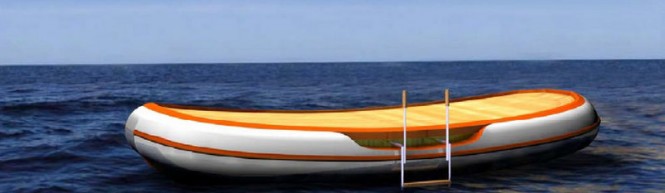 TenderIsland used as a floating Island