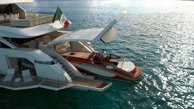 Wider 165 Yacht - aft view Wider 165 Yacht - aft view