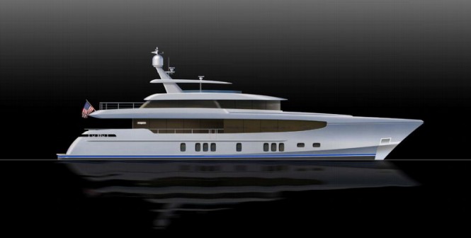 34m superyacht Burger 112 RPH concept by Burger Boat and Gregory C Marshall
