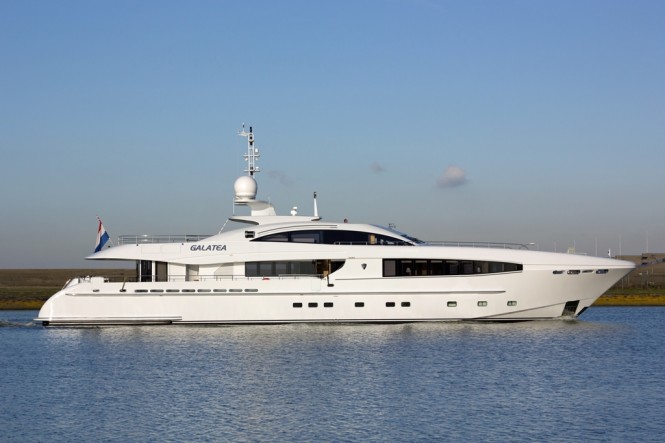 40m Heesen superyacht Galatea - Photo credit to Dick Holthuis