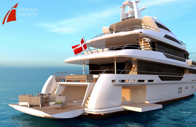 40m QuadraDeck superyacht - Beach Club Aft Open